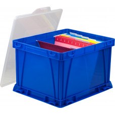 Mail Boxes Stack-able Plastic File Box with Snap on Lid.